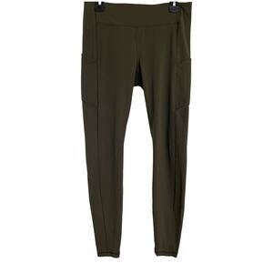 Lululemon Align High-Rise Leggings with Pockets Dark Olive Nulu Size 10